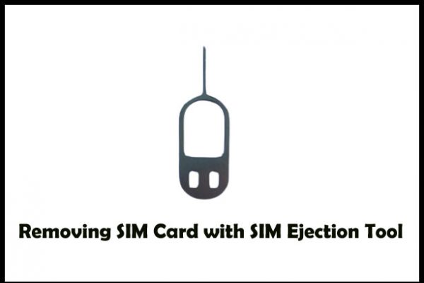 Removing SIM Card with SIM Ejection Tool